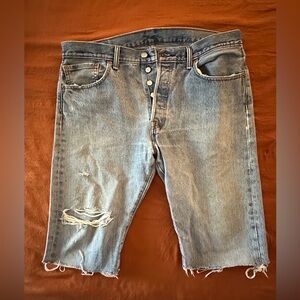 Levis Jean shorts. Size 34. Nice and worn